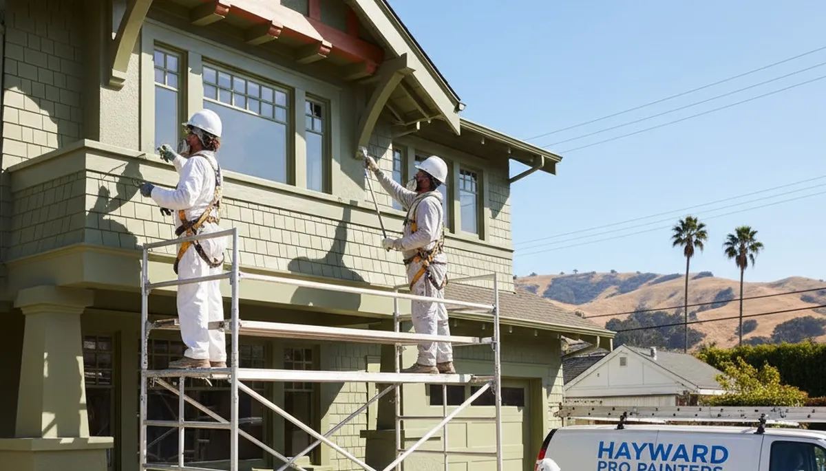 San Mateo, CA painting contractor on an area service page for professional interior and exterior painting