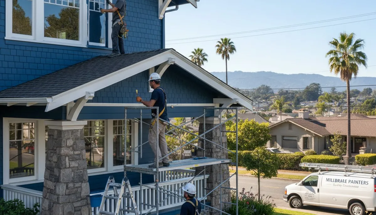 Professional painters serving San Mateo, CA for interior and exterior residential painting services