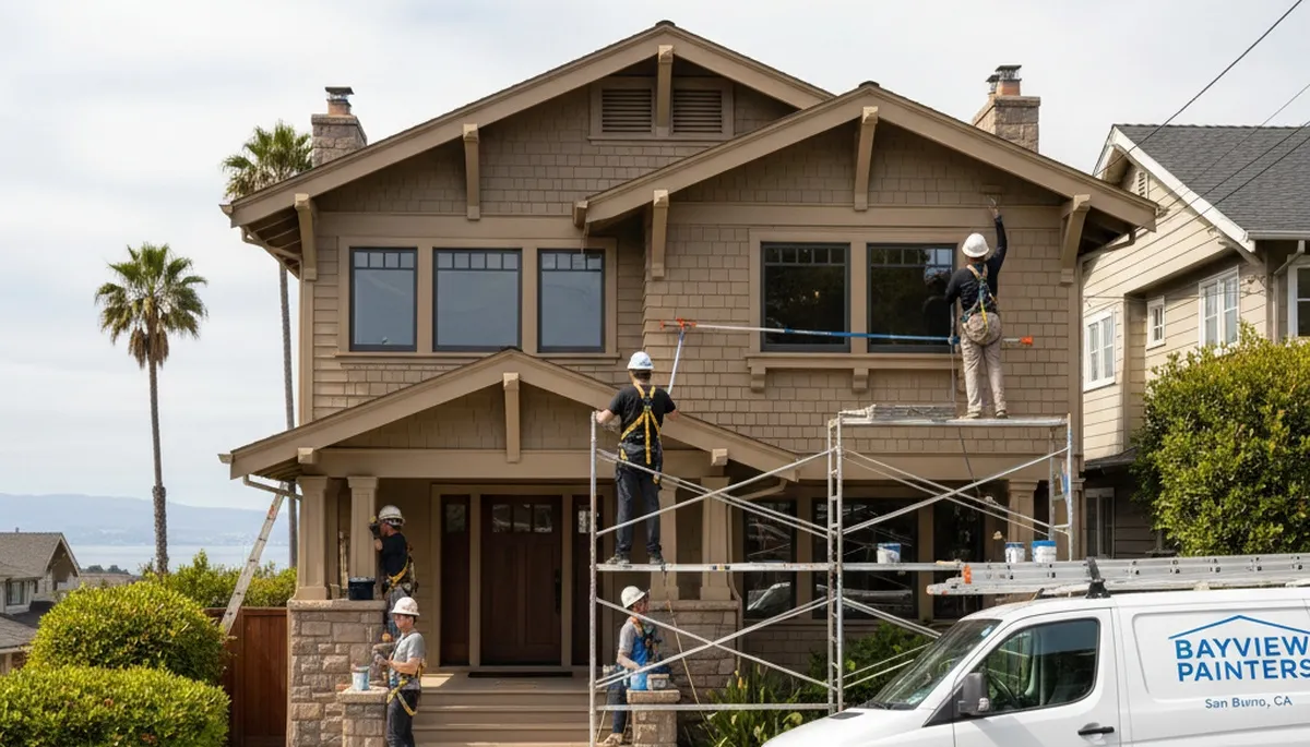 Professional painters in San Mateo, CA providing residential and commercial painting services